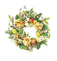 Melrose International 20-Inch Diameter Red, Creams and Yellow Apple and Hydrangea Wreath