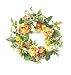 Melrose International 20-Inch Diameter Red, Creams and Yellow Apple and Hydrangea Wreath