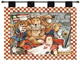Review ArtExpression  / Always Room - Artist: Diane Knott - Fabric Size: 34.00 by 26.00 inches Wall Tapestry with hanging rods and tassels included