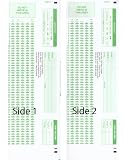 CNC INC V3 Compatible with ScantronTM 881-E 100 Question OCR OMR Test Form