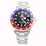 FAVORITEフェヴァリット ダイバーベゼル メンズウォッチ FAVORITE-1003-BL×RD