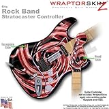Alecias Swirl 02 Red WraptorSkinz Skin fits Rock Band Stratocaster Guitar f ....