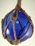 Japanese Glass Fishing Float Fish Net Buoy Tiki Decor
