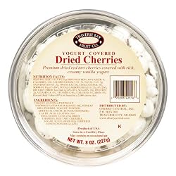 Traverse Bay Fruit Co. Yogurt Covered Dried Cherries, 8-Ounce Containers  (Pack of 4)