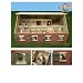 Kids Globe by Toys World 610595 - Holz Pferdestall mit 7 Pferdeboxen f�r Schleich und Bully Tiere 1:24