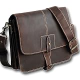 Farmhood Umhängetasche M20111x aus naturbelassenem Leder, Handtasche, Messenger, hell- oder dunkelbraun