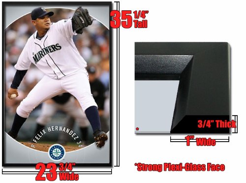 Framed Felix Hernandez Poster Seattle Mariners Fr4887