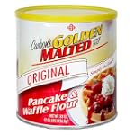 SAVE $4.85 - Golden Malted Pancake & Waffle Flour, Original, 33-Ounce Cans (Pack of 3) $16.15