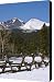 Longs Peak and Mount Lady Washington in Rocky Mountain National Park Colorado Canvas Print / Canv...