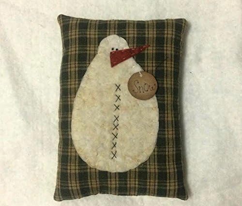 Cabin Snowman Pillow Tuck
