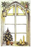 Winter Motif Christmas Holiday Mirror