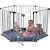 Babyden Playpen in Silver with Grey Playmat