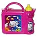 Qasass Kids Lunch Box Combo, Lunchbox Combo Set for Pre-School & Kindergarten With Attachable Plastic Water Bottle, Shoulder Strap, Beni Bear Design, Choice of Blue, Pink, or Yellow