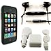 (More Colors Available) Bundle for Apple iPhone 3G / 3GS S includes home wall charger, car adapter, USB cable screen protector, silicone skin case, headphone