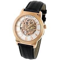 Stuhrling Original Men's Classic 'Delphi' Rose-Tone Skeleton Watch #107.334534