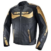 Spidi T-2 leather jacket black/gold