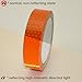 Oralite (Reflexite) V98 Microprismatic Retroreflective Conspicuity Tape: 1 in. x 15 ft. (Fluorescent Orange)