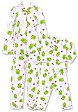 Papa Bear Froggy White Matching Flannel Loungewear