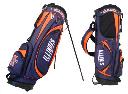 Illinois Fighting Illini Team Logo Golf Club Stand Bag - Golf
