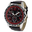 GP Designs Men's Chronograph-style Genuine Leather Watch