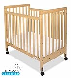 Foundations SafetyCraft Compact Fixed-Side Crib - Slatted