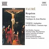 Faure: Requiem; Messe basse; Cantique de Jean Racine