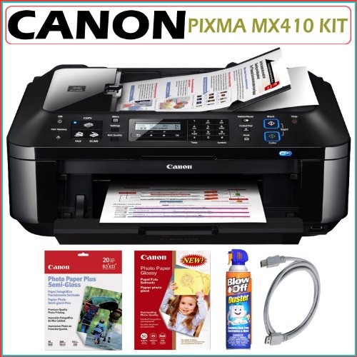 Canon Pixma MX410 Wireless Office All-In-One Printer + Accessory Kit