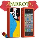 Case-mate iPhone 4/4S用 ソフトケース クリーチャーズ オウム レッド CM019533