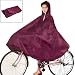 Como Women Men Dark Red Cycling Bicycle Bike Raincoat Rain Cape