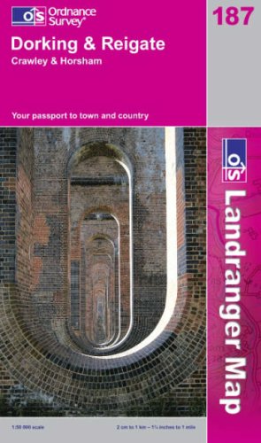 Dorking, Reigate and Crawley (OS Landranger Map 187)