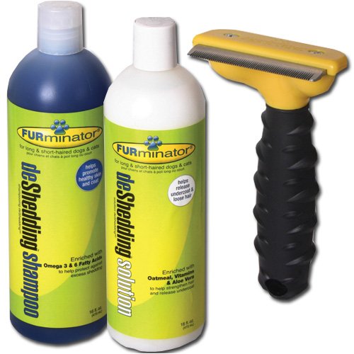 Furminator Deshedding Kit with Small 1.75 Inch Brush