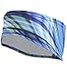 TrailHeads Print Headband | Ponytail Headband for Women | Ear Warmer for Running and Hiking - deep Dive Blue