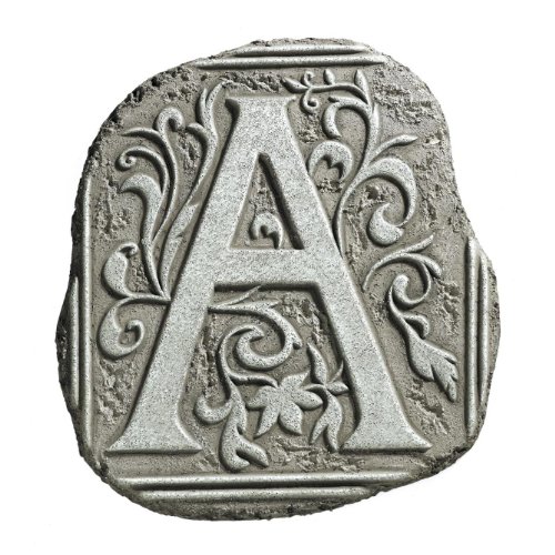 Grasslands Road Estate Monogram Plaque/Step Stone Initial Letter A