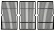 Music City Metals 65993 Gloss Cast Iron Cooking Grid Replacement for Select Gas Grill Models by Charbroil, Kenmore and Others, Set of 3