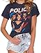 Darceil® Women's Blue Gray Short Sleeve Round Neck Rock Band The Police T Shirt (S, Gray)