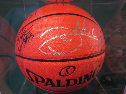 2011 Chicago Bulls Team Signed Autographed Basketball with Case Derrick Rose,boozer,noah Matching Holograms COA