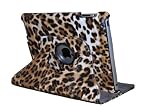 LiVi Tech 360 Degrees Rotating Leopard Magnetic Leather Smart Cover Case O for Apple IPad 2