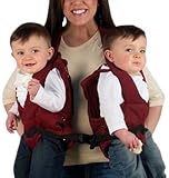 Stuff 4 Multiples TwinTrexx Twin Baby Carrier, Burgundy