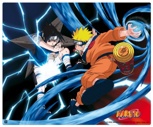 Naruto Mouse Mat / Mouse Pad: Naruto & Sasuke