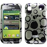 EMPIRE 2D Silver with Purple and Black Circle Stars Design Hard Case Cover  ....