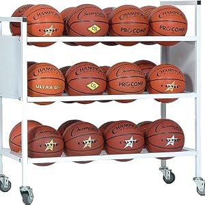 Buy Champion Sports 24-Ball Double Wide Ball Storage Cart