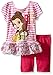 Disney Girls' 2 Piece Belle Bike Short Set