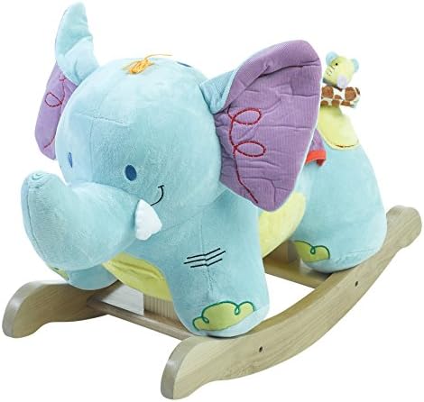 Rockabye Elijah Elephant Rocker, One Size