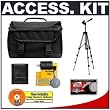 Precision Design 1000 Deluxe Digital SLR System Camera Case + Tripod + Accessory Kit for Canon Rebel T3, T3i, T1i, T2i, EOS 60D, 5D, 7D, Nikon D3000, D3100, D5000, D5100, D7000, D300s, Olympus Evolt E-5, E-30, E-620 & Sony Alpha A560, A580, A33, A35, A55