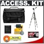 Precision Design 1000 Deluxe Digital SLR System Camera Case + Tripod + Accessory Kit for Canon Rebel T3, T3i, T1i, T2i, EOS 60D, 5D, 7D, Nikon D3000, D3100, D5000, D5100, D7000, D300s, Olympus Evolt E-5, E-30, E-620 & Sony Alpha A560, A580, A33, A35, A55