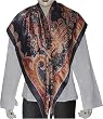 Fashion Scarf for Women in Square Crepe Silk 44 x 44 inches (sqsrf111)