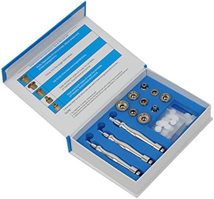 mybeautymax Diamond Microdermabrasion Skin Care Accessories Set with 9 Stainless Steel Tips + 3 Wands + 30PCs Cotton Filters