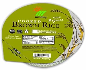 Steamed Brown Rice Bowl, Organic, Microwaveable, 7.4-Ounce Bowls (Pack of 12)