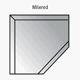 C.R. LAURENCE 3442022 CRL Bronze 2 Mitered Clean Cut Beveled Mirror Corner