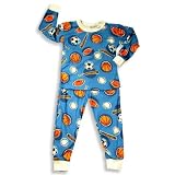 Saras Prints - Toddler Boys Cotton Pajamas, Blue (Size 3)